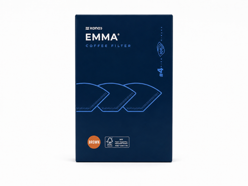 خرید فیلتر کاغذی قهوه کونوس EMMA سایز ۴ | فیلتر V60 بسته ۱۰۰ عددی، مناسب دمآوری حرفهایی