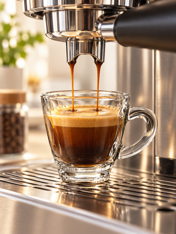 ست ۶ عددی فنجان اسپرسو شیشهای کاوه مدل Coffee ظرفیت ۶۰ سیسی، مناسب قهوه و کافیشاپ