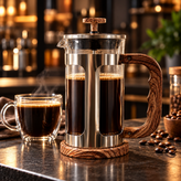 فرنچ پرس AOYALAI مدل TRENDY حجم ۶۰۰ میلیلیتر طرح چوب